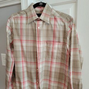 Gently worn men's Button Down size Small Kenneth Robert's Platinum